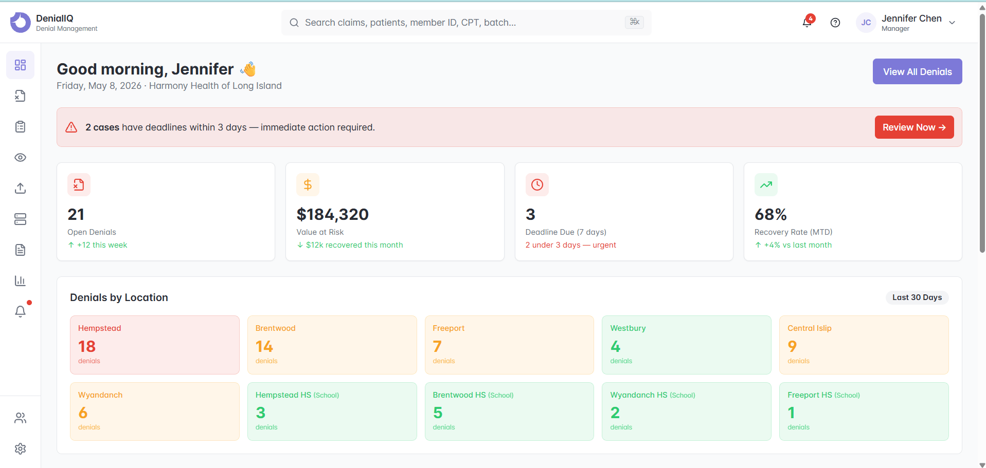 RCM Revenue Engine Dashboard