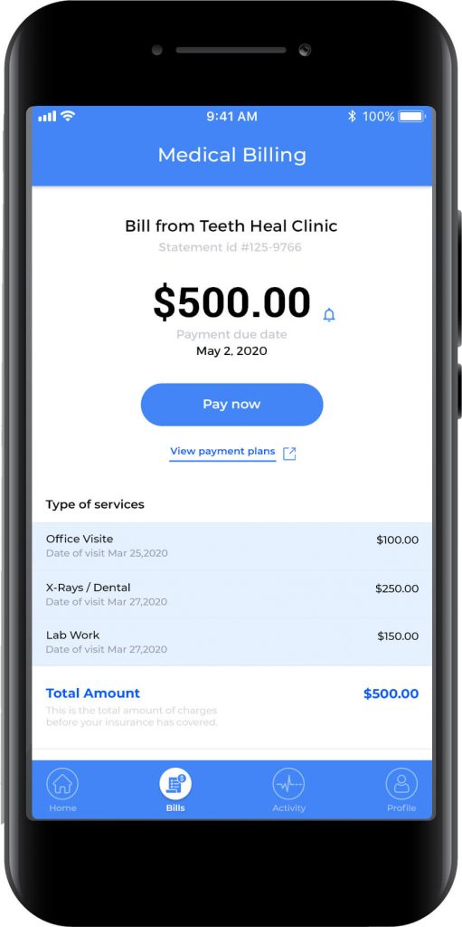 Medical billing Dashboard