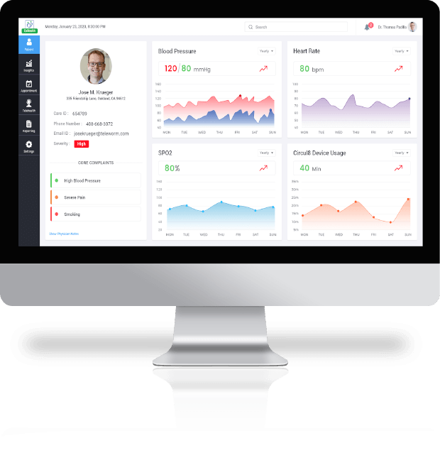 Remote Patient Monitoring Dashboard