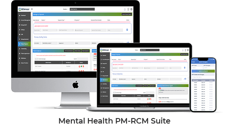 Mental Health PM-RCM Suite website