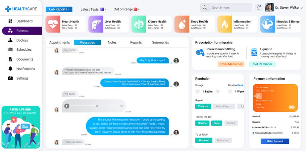 Patient Portal Dashboard